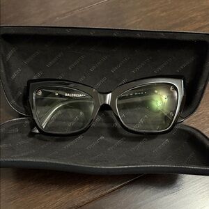 Balenciaga Glossy Black Women's Glasses